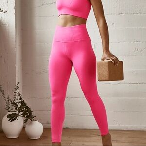 Free People Good Karma Leggings- Tropical Pink